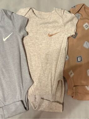 Nike Baby Onesies - Neutral, Gray, Tan